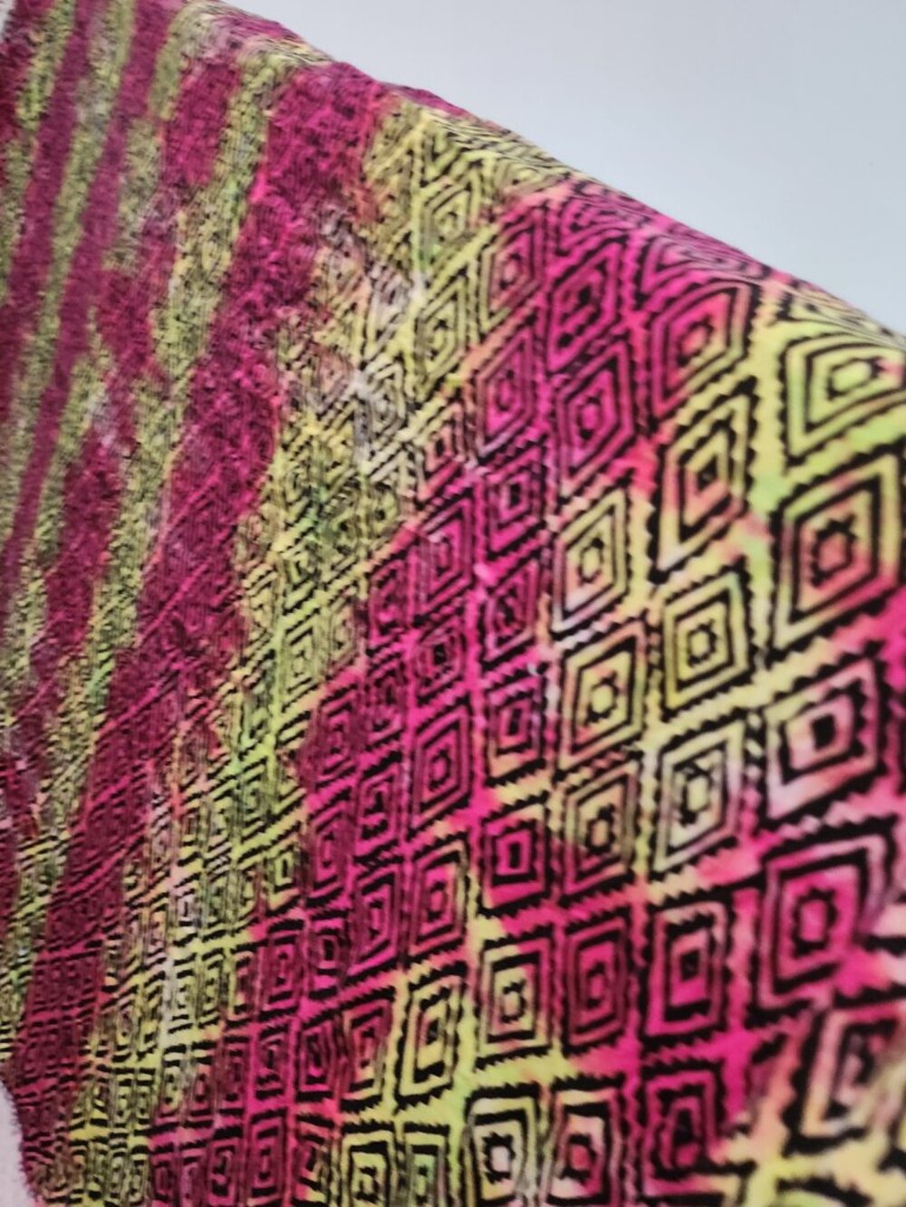 💛BUNDLE DEAL⬇️ 1.9 Yards – $11/Yard ($21 Total) – Neon Geometric Knit - Picture 9 of 9